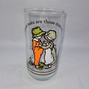 Taco Time Holly Hobbie Happy Talk Vintage 5.75" Coke Glass Coca-Cola